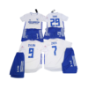 Blue Full Kit GF white and blue Full Customized Jersey